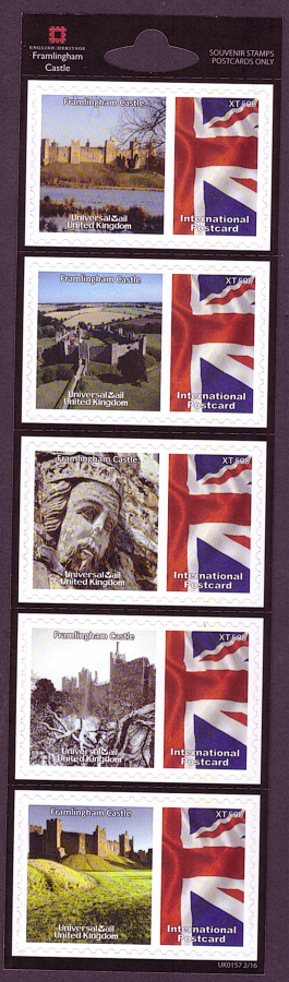 (image for) UK0157 Framlingham Castle Universal Mail Stamps Dated: 2/16